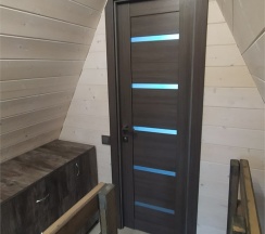 A-FRAME 2 с видом на озеро, большой террасой, гриль зоной и банным чаном в Dream House