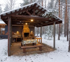 №11 Сhalet 110m2 с горячим банным чаном и закрытой территорией (оснащение дома, стоимость чана и бани см. Подробнее) в Les holidays