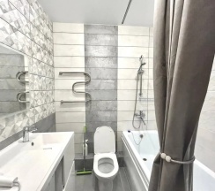 Двухместные апартаменты c 1 комнатой с балконом (двуспальная кровать) в Квартира Видовая квартира в центре Калуги