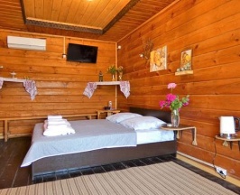 Номер делюкс премиум с 1 двуспальной кроватью в Русь