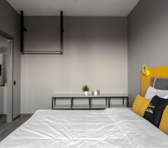 2-комнатный номер делюкс с 1 двуспальной кроватью в Laska hotel