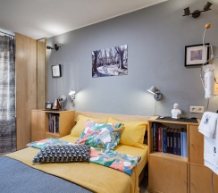 Апартаменты с 2 комнатами с балконом и с красивым видом из окна в Соколов