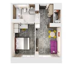 Двухкомнатный Люкс в Альфа Измайлово