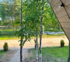 A-Frame № 4 (оснащение дома, стоимость купели и бани см. Подробнее) в Les holidays