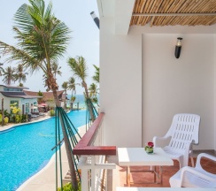 Двухместный номер Deluxe с балконом двуспальная кровать в The samui beach resort
