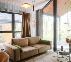 Дом с камином и сауной (до 8 гостей) КРАТОС в Berloga Country Resort