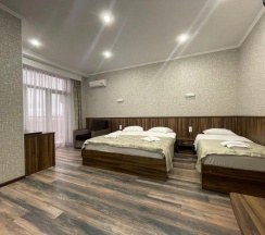 Номер делюкс семейный с 1 односпальной и 1 двуспальной кроватью в Absolute