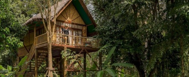 Двухместный коттедж двуспальная кровать в Our Jungle Camp - Eco Resort