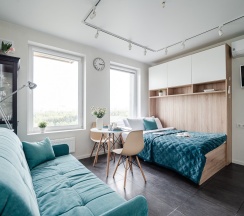Country - 4х местные апартаменты-студия у Ботанического сада (10 этаж) в Smart Lofts Moscow