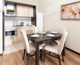 Апартамент комфорт с видом на горы 1 спальня в Апартаменты Курорта Красная Поляна