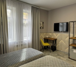 Двухместный с 1 большой или 2 раздельными кроватями в Парк-л