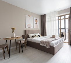 Апартаменты c 1 комнатой с балконом в Hugge Place