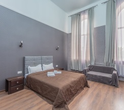 Двухместный люкс с красивым видом из окна двуспальная кровать в Ланселот