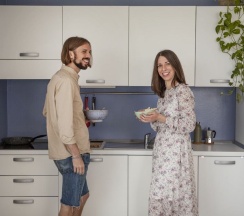 Семейный номер Standard Пентхаус с 2 комнатами с балконом и с видом на море в Residence Sunrise Cesenatico
