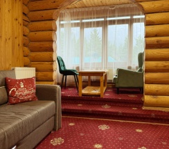 Двухместный люкс с красивым видом из окна двуспальная кровать в Легенда