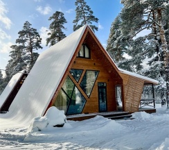 (А3)  3-х уровневый А-фрейм в Таулу Архыз