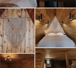 №7 | Большой A-Frame с двумя спальнями и камином (до 6 чел) в Etnica