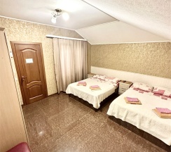 Cемейный номер с собственной ванной комнатой ( окно в коридор) в Guest house city center