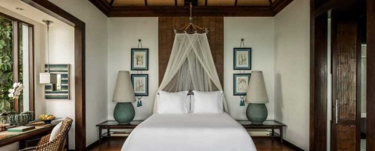 Двухместная Вилла с бассейном Island Ocean двуспальная кровать в Four Seasons Resort Koh Samui
