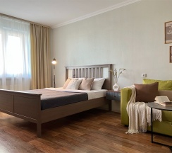 "Pistachio Flat" Однокомнатная квартира (Метро Ленинский проспект/Автово, 10 минут на транспорте) в Rauktis apartments