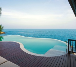 Двухместный Silavadee Pool Villa Suite No. 2 oceanfront двуспальная кровать в Silavadee Pool Spa Resort