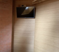 Шестиместный коттедж Comfort с 3 комнатами с красивым видом из окна в Дубки