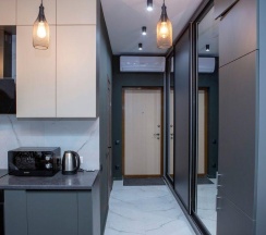 Апартаменты улучшенные с 1 двуспальной кроватью в Sky inn color
