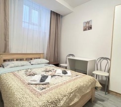 Номер стандарт с 1 двуспальной кроватью (цокольный этаж) в Kovensky