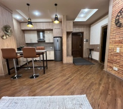 Двухместный номер Deluxe с видом на внутренний двор двуспальная кровать в City Stay Apart Hotel Almaty