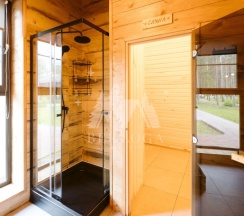 Дом с купелью и сауной (до 10 гостей) АТЛАНТ в Berloga Country Resort