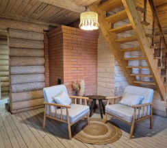 Дом с 2 комнатами с видом на озеро в Глэмпинг на озере Сиг