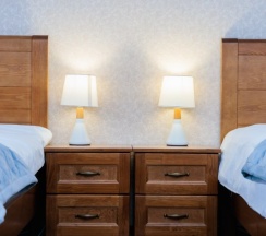 Двухместный номер Стандарт 1 с двумя кроватями в Уют