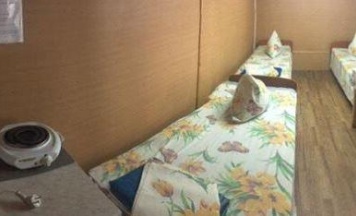 Домик стандарт с 3 односпальными кроватями (блочный) в Заря