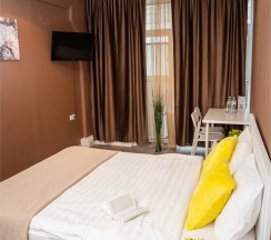 Двухместный номер Комфорт с 1 кроватью в Smart Hotel Kantemirovsky
