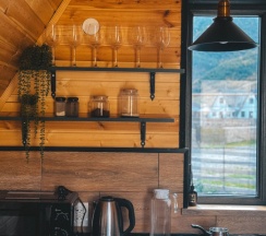 Апартаменты c 1 комнатой с балконом в Шале Gold cottages Kazbegi