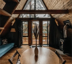 №7 | Большой A-Frame с двумя спальнями и камином (до 6 чел) в Etnica