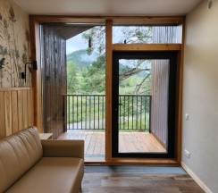 Дом с сауной и панорамным видом в Вдохни Алтай