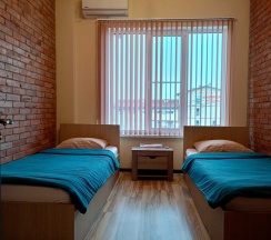 Апартаменты/Семейный четырехместный трехкомнатный номер с раздельными кроватями в Морской