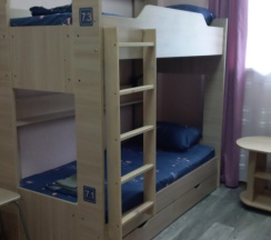Кровать в общем номере (женский номер) с видом на город (общая ванная комната) в Mostel