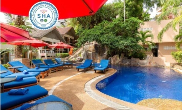 Четырёхместный номер Deluxe 2 отдельные кровати в Club Bamboo Boutique Patong Beach Resort