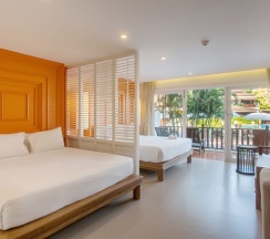 Четырёхместный номер Grand с красивым видом из окна 2 отдельные кровати в Arinara Beach Resort Phuket