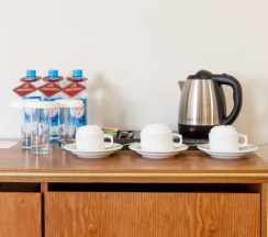 Двухместный люкс с видом на город двуспальная кровать в Reikartz Sky Алматы