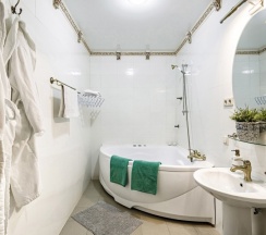 Люкс с джакузи одна двуспальная кровать и диван раскладной в Villa Stefano