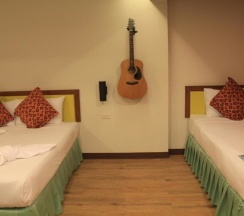 Трёхместная студия односпальная кровать в My Way Hua Hin Music Hotel