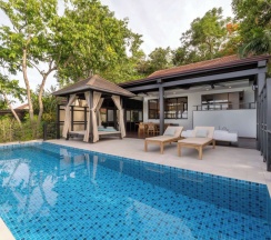 Двухместная Pool вилла Nang Gong с видом на море двуспальная кровать в Garrya Tongsai Bay Samui