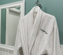 Двухместные апартаменты Superior двуспальная кровать в Апартаменты Румер в современном жилом комплексе у ТЦ Дана Молл