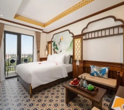 Двухместный номер Deluxe с видом на реку (двуспальная кровать) в Soluna D'Annam - The Art of Hoi An Relaxation