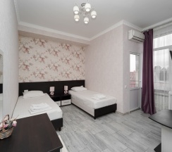 Двухместная комната с двумя раздельными кроватями в Чайка