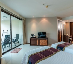 Одноместный номер Deluxe двуспальная кровать в Tara Mantra Cha Am Resort