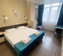 Трехместный номер с кухонной зоной в Joy apartments